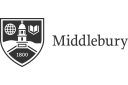 Middlebury: logo in greyscale