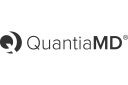 Quantia MD: logo in greyscale