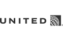United Airlines: logo in greyscale
