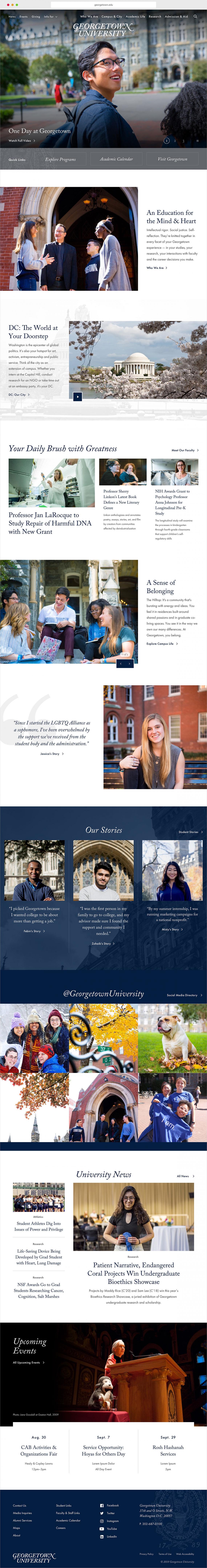 Georgetown Homepage