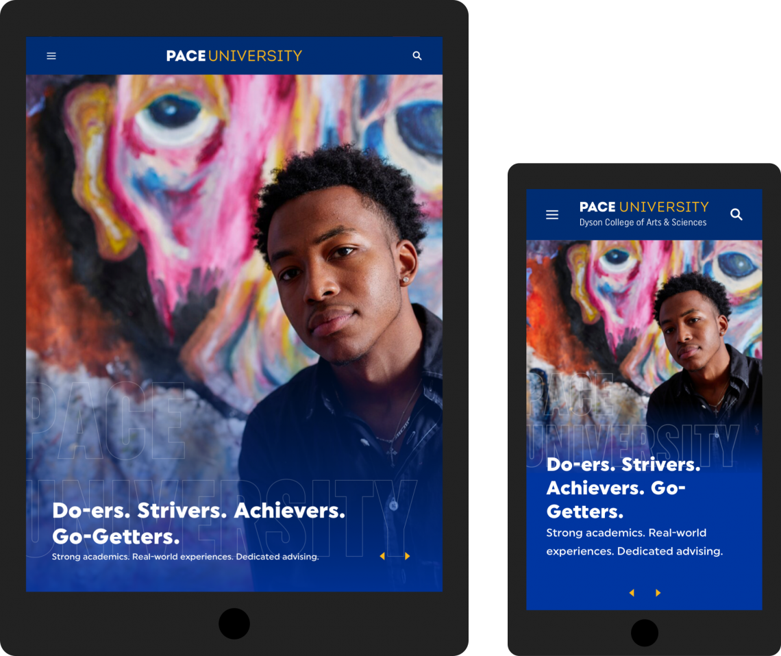Pace Homepage Responsive