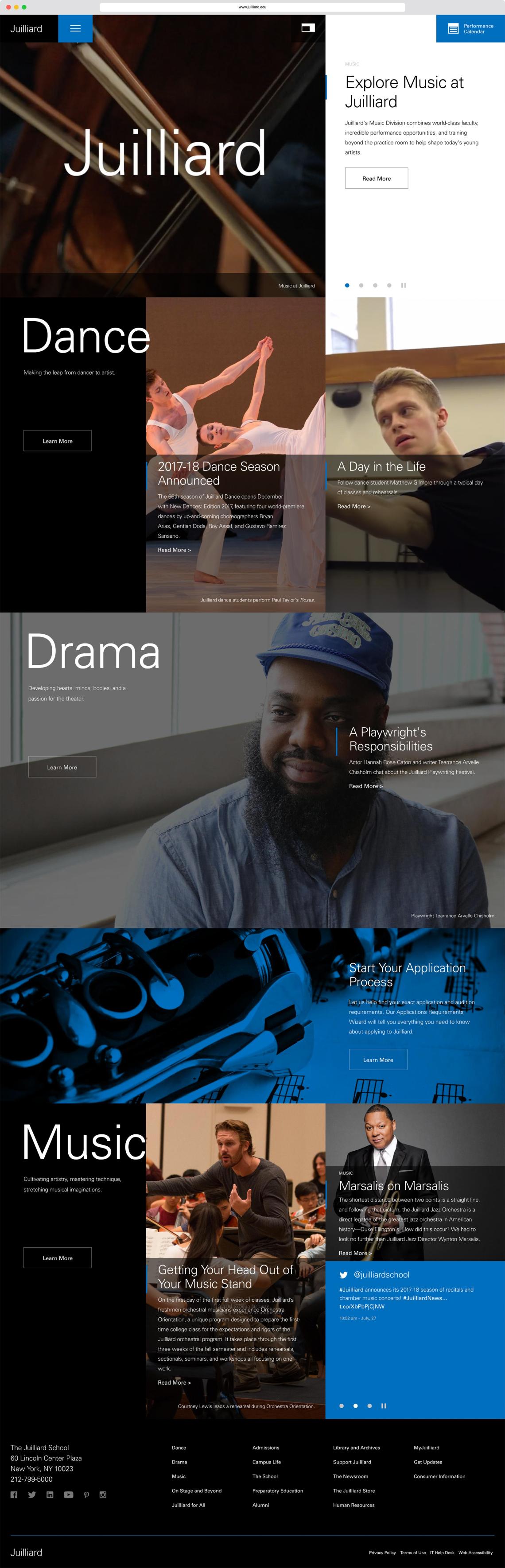 Juilliard Homepage