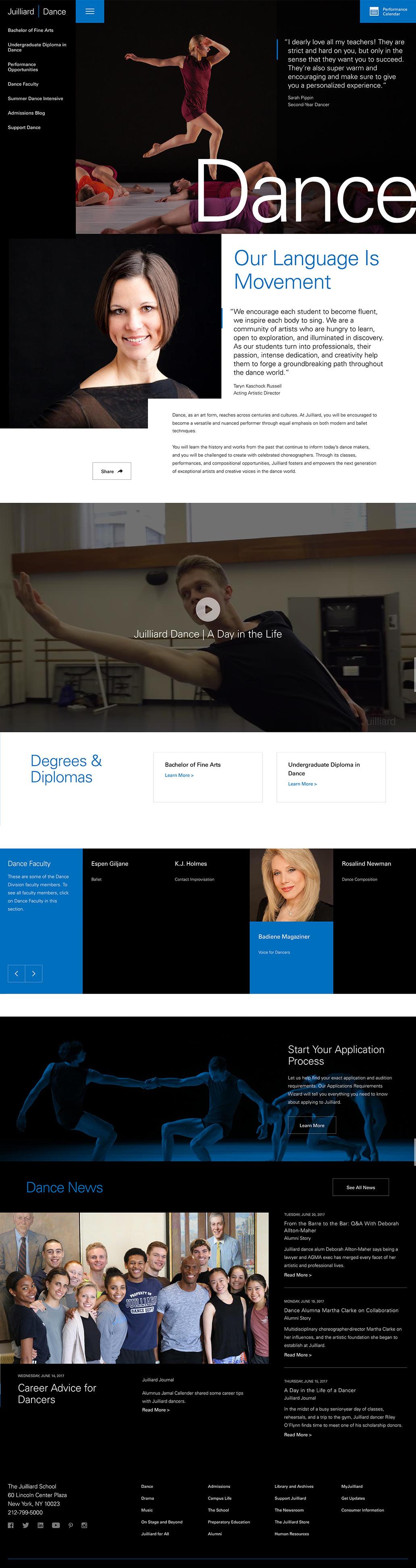 Juilliard website